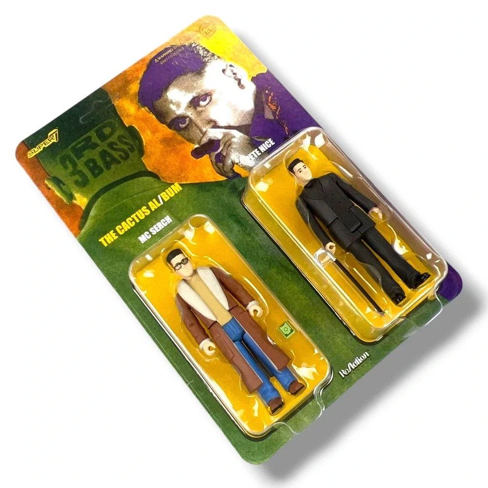 Super7 3rd Bass The Cactus Al/Bum ReAction Figures MC‎ Serch Pete Nice NIB
